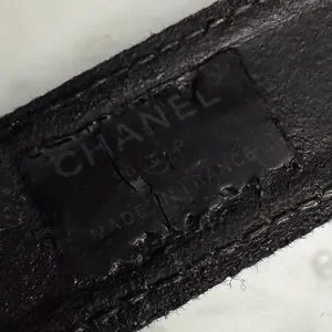 Rare Vintage CHANEL 1996 Kate Moss Fashion Show Belt denim navy blue 78cm  30” Rare Vintage CHANEL 1996 Kate Moss Fashion Show Belt denim  main image 2